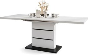 Kinyitható PAOLO étkezőasztal fehér/fekete