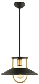 Csillár zsinóron 1xE27/40W/230V fekete/arany