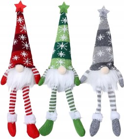 Karácsonyi Manók 3x Világító Led Elemes Karácsonyi Díszek