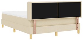 Boxspring Ágy Matraccal – Krém – 140 x 190 cm – Szövet