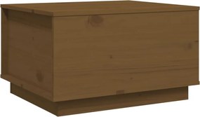 vidaXL mézbarna tömör fenyőfa dohányzóasztal 60x50x35 cm