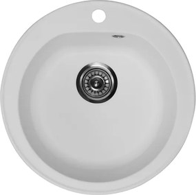 Venera Metalac 123261 Gránit Mosogatótálca - Extra mély, Egymedencés, Kerek, Bézs