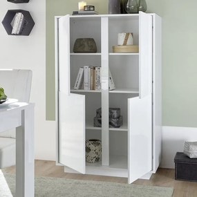 Ice 4 ajtós komód fehér 92cm