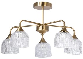 Csillár rúdon 5xE14/60W/230V arany