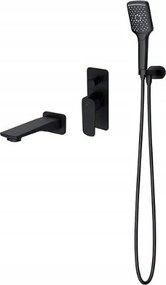 Süllyesztett kád-zuhany csaptelep Cersanit Larga fekete S952-044