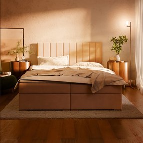 Agen ágy, szövet, 160 x 200, ágyneműtartóval, szürke