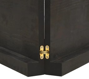 sötétbarna kezelt tömör fa fürdőszobai pult 180x60x(2-6) cm