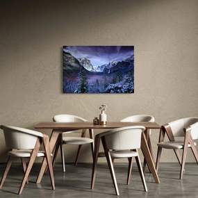 Téli hegyi tájkép (90x60 cm)