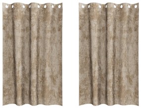 Velúr Függönyök Champagne Poliészter 140 x 175 cm