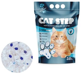 Cat Step szilikagél macskaalom Crystal Blue 3,34kg , 7,6 l