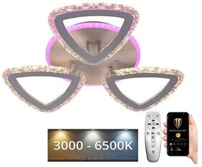 NEDES LED RGB állítható mennyezeti lámpa LED/45W/230V 3000-6500K + távirányító ND3390
