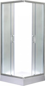 Spirit Matt 90x90x194 cm-es szögletes zuhanykabin, erősített akril zuhanytálcával