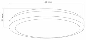 LED Dimmelhető mennyezeti lámpa MARIAN LED/72W/230V 3000-6000K + távirányító
