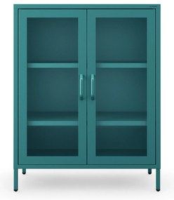 Vitrin GINA, 800 x 1015 x 400 mm, Modern: tengerszínű