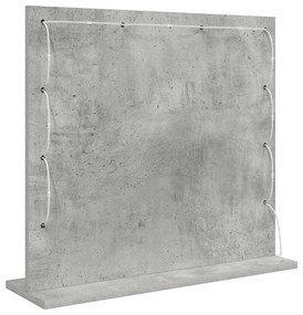 LED világítással ellátott sminktükör BetonSzürke 60x55x18 cm