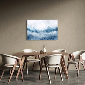 Kép - Felhők és hullámok, akvarell (90x60 cm)