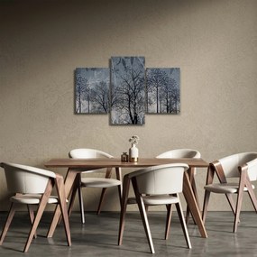 Kép - Fa sziluettek levelekkel (90x60 cm)