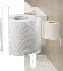 Wc-papír Tartó Reserve Akasztó Fehér Loft Fém Wc Akasztó