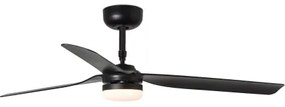 FARO 33815WT-21-LED Dimmelhető mennyezeti ventilátor PUNT M LED/18W/230V fekete átm. 132 cm WT + távirányító