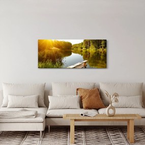 Kép - Tó az erdőnél (120x50 cm)