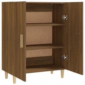 barna tölgy színű szerelt fa tálalószekrény 70 x 34 x 90 cm
