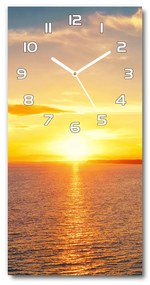Négyszögletes fali üvegóra Sunset tengeren pl_zsp_30x60_f_90070654