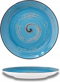 Ebédlő tányér lapos porcelán kék Wilmax 25,5 cm kerek