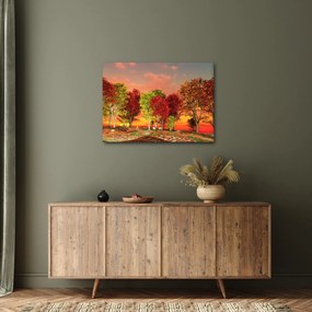 Kép - Színes fák (70x50 cm)