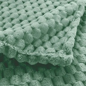 Világoszöld mikroflanel takaró 125x150 cm Mini Frosty – douceur d'intérieur