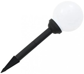 4 db napelemes kültéri LED gömblámpa, 15 cm RGB