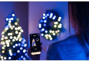 Twinkly GD20P4425P00 - RGB LED karácsonyi koszorú 50 LED, 60 cm, Wi-Fi, dimmer