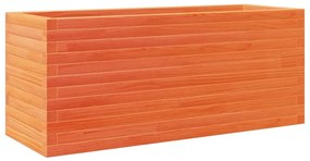viaszbarna tömör fenyőfa kerti virágláda 110 x 40 x 46 cm