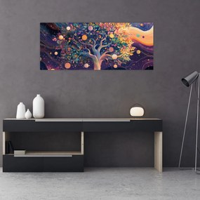 Kép – Lila fa tele energiával (120x50 cm)