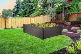 Emelt virágágyás G21 Crop 183 x 68 x 54, WPC, Eben, 54 cm