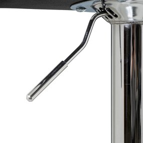 Fekete kárpitozott állítható magasságú bárszék szett 2 db-os (ülésmagasság 63 cm) – Casa Selección