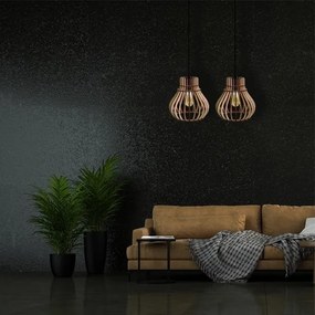 Csillár zsinóron BARREL 1xE27/24W/230V átmérő 20 cm