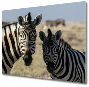 Üveg vágódeszka két zebrák 60x52 cm
