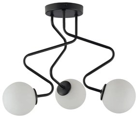 Csillár rúdon ZIGZAG 3xG9/12W/230V fekete