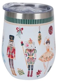 Karácsonyi diótörő Rozsdamentes acél hőtartó termosz pohár 330 ml Christmas Nutcracker