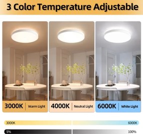 Brilagi - Dimmelhető LED lámpa GLASS POOL DOUBLE LED/80W/230V 60 cm fehér + távirányító