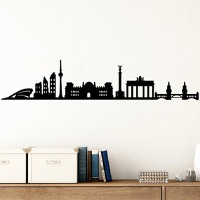 Berlin fém fali dekoráció, 119×24 cm