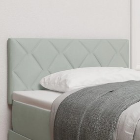 Fejtámla Gyémánt Blokkok Design Világosszürke 90 cm Pamut
