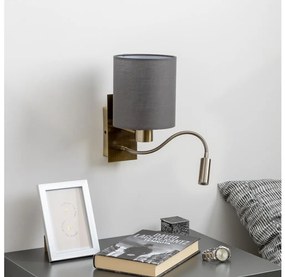 Brilagi - LED Fali lámpa NUBILA 1xE27/25W/230V + LED/3W réz/antracit