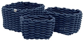 Textil tárolókosár szett 3 db-os 30x25x19 cm Tom Tailor – Wenko
