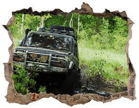 Lyuk 3d fali matrica Jeep erdőben nd-k-4134018