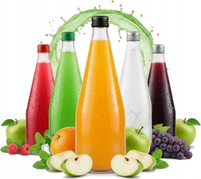 5x Palackok Csepp 700ML Gyümölcslé Szirup Tinktúra Vodka Ajándék Palack