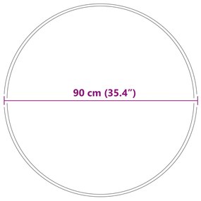 Bolyhos Szőnyeg Latex Háttal Sötétszürke ø90 cm