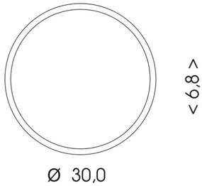 Ecolite WMAT300-15W/BI - LED Mennyezeti lámpa MARTIN LED/15W/230V IP65 fehér