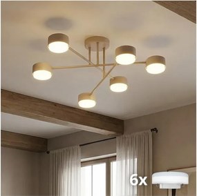 Brilagi - LED felületre szerelhető csillár MONO 6xGX53/30W/230V bézs