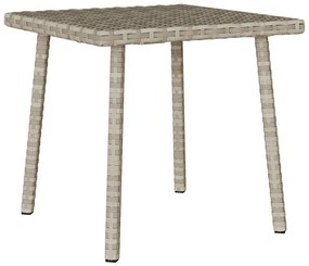 vidaXL téglalap polyrattan kerti dohányzóasztal 40x40x37cm